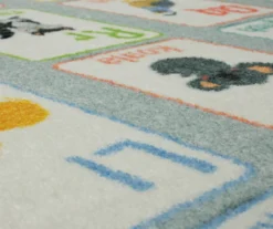 Alphabet Light Blue Area Rug, (8' X 10') -DHP Sales Store 810599933 A8 3