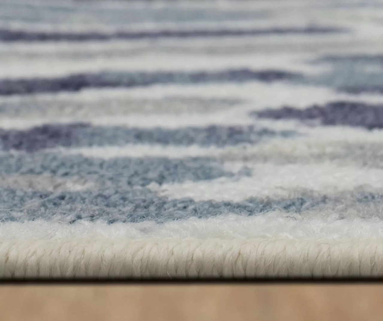 Pamona Blue & White Geometric Area Rug, (6' X 9') 7 Pamona Blue & White Geometric Area Rug, (6' X 9') - Image 5