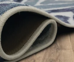 Pamona Blue & White Geometric Area Rug, (6' X 9') 13 Pamona Blue & White Geometric Area Rug, (6' X 9') -DHP Sales Store 810600090 A8 5