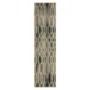 Oaklane Gray & Beige Geo Stripe Area Rug, (2' X 8') -DHP Sales Store 810600266 A0 1