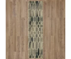 Oaklane Gray & Beige Geo Stripe Area Rug, (2' X 8') 13 Oaklane Gray & Beige Geo Stripe Area Rug, (2' X 8') -DHP Sales Store 810600266 A0 2