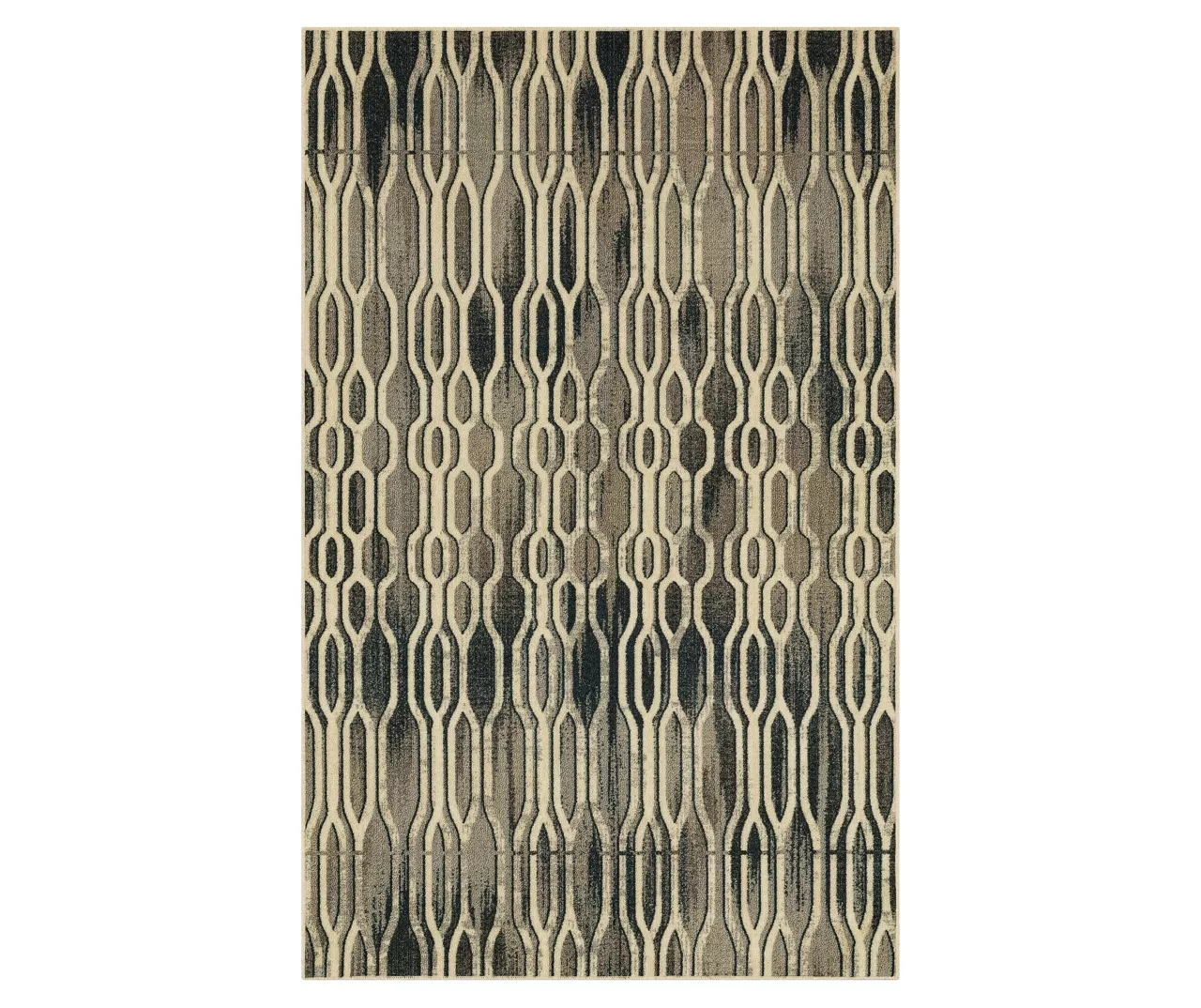 Oaklane Gray & Beige Geo Stripe Area Rug, (7' 6" X 10') 3 Oaklane Gray & Beige Geo Stripe Area Rug, (7' 6" X 10')