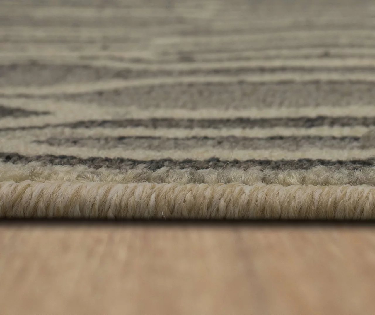 Oaklane Gray & Beige Geo Stripe Area Rug, (7' 6" X 10') 7 Oaklane Gray & Beige Geo Stripe Area Rug, (7' 6" X 10') - Image 5