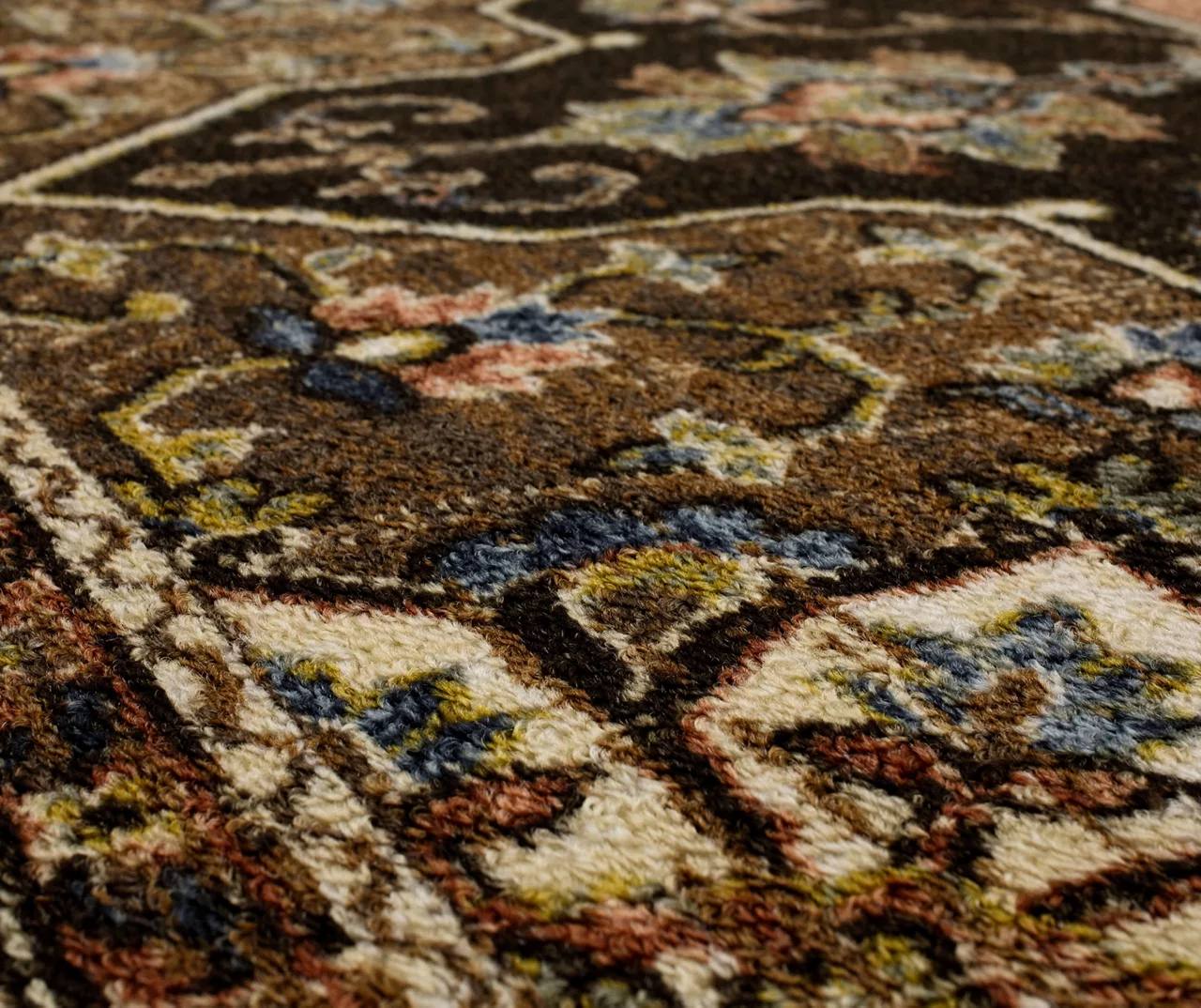 Adelphi Brown Ornamental Floral Area Rug, (2' X 8') 7 Adelphi Brown Ornamental Floral Area Rug, (2' X 8') - Image 5