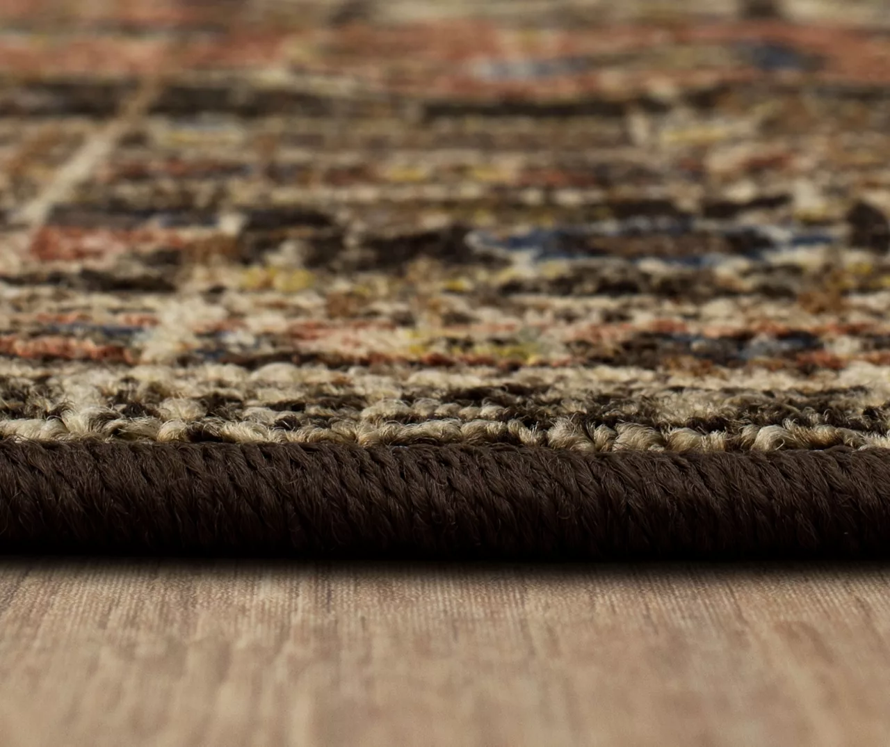 Adelphi Brown Ornamental Floral Area Rug, (2' X 8') 9 Adelphi Brown Ornamental Floral Area Rug, (2' X 8') - Image 7