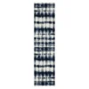 Renly Navy & White Abstract Tie-Dye Area Rug, (2' X 8') -DHP Sales Store 810600276 A0 1