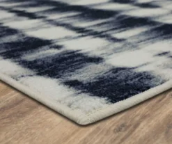 Renly Navy & White Abstract Tie-Dye Area Rug, (2' X 8') 11 Renly Navy & White Abstract Tie-Dye Area Rug, (2' X 8') -DHP Sales Store 810600276 A8 1