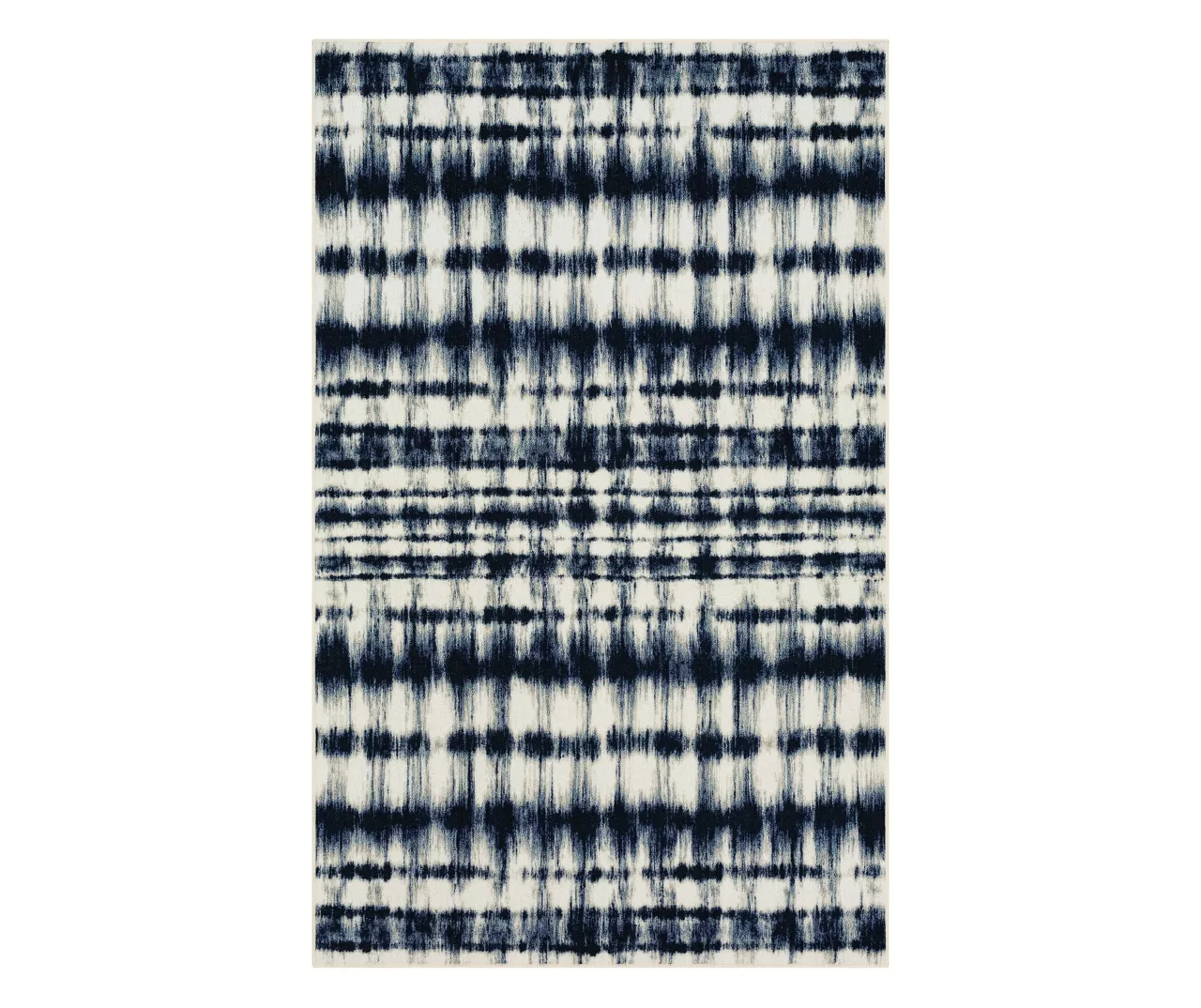 Renly Navy & White Abstract Tie-Dye Area Rug, (7.5' X 10') 3 Renly Navy & White Abstract Tie-Dye Area Rug, (7.5' X 10')