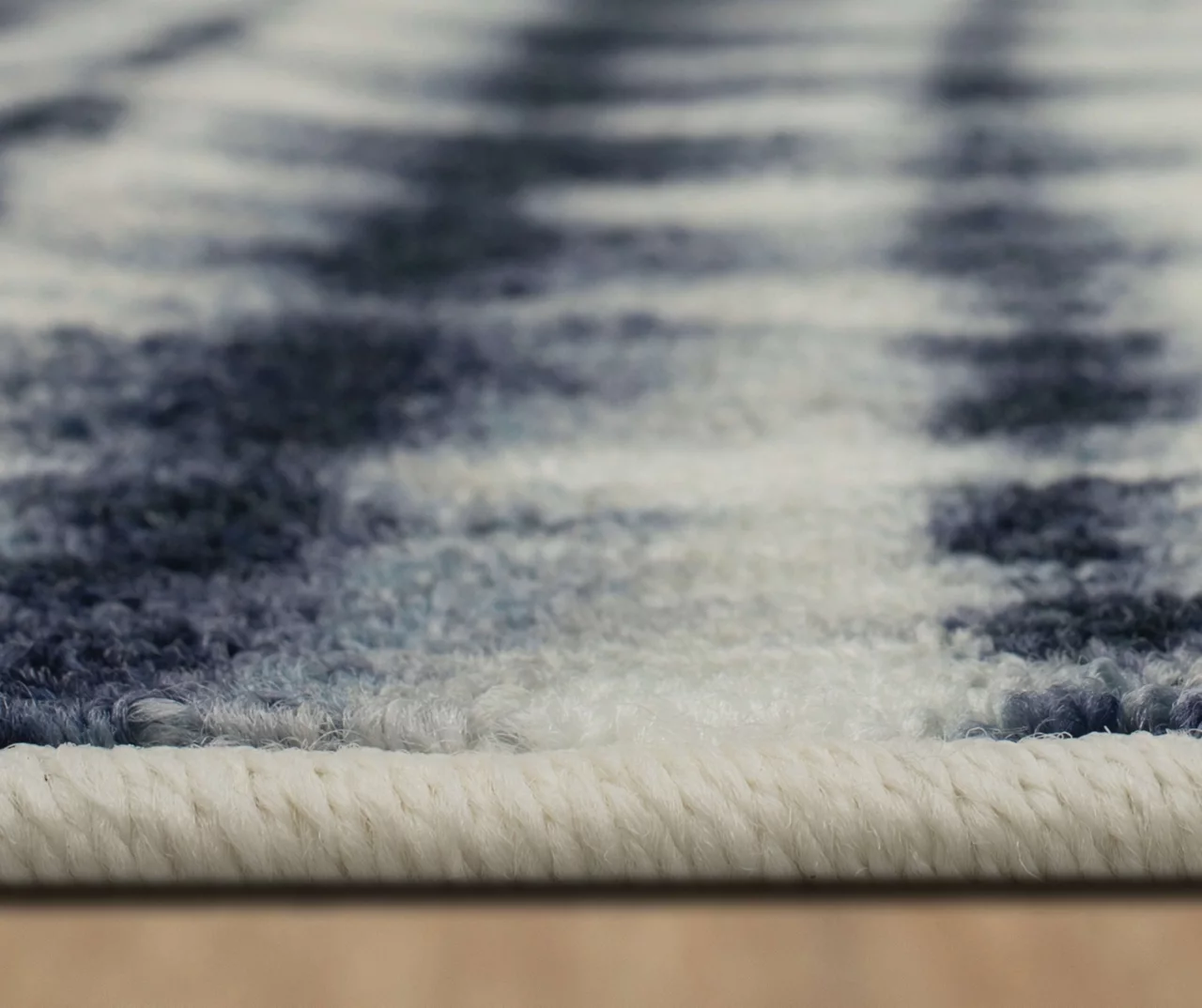 Renly Navy & White Abstract Tie-Dye Area Rug, (7.5' X 10') 7 Renly Navy & White Abstract Tie-Dye Area Rug, (7.5' X 10') - Image 5