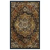 Eason Brown & Navy Ornamental Area Rug, (7.5' X 10') 1 Eason Brown & Navy Ornamental Area Rug, (7.5' X 10') -DHP Sales Store 810600286 A0 1