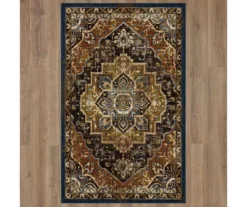 Eason Brown & Navy Ornamental Area Rug, (7.5' X 10') -DHP Sales Store 810600286 A0 2