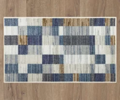 Avenue Blue & White Line Blocks Area Rug, (6' X 9') -DHP Sales Store 810600290 A0 2