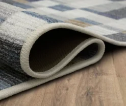 Avenue Blue & White Line Blocks Area Rug, (6' X 9') -DHP Sales Store 810600290 A8 5