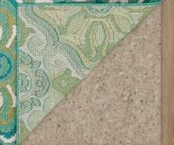 Waterside Teal & White Geometric Outdoor Area Rug, (5' 3" X 7.5') -DHP Sales Store 810600316 A8 2