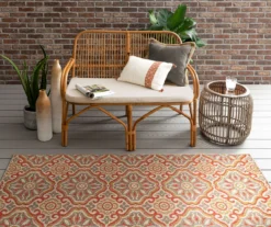 Waterside Rust & Tan Geometric Outdoor Area Rug, (2.5' X 6') -DHP Sales Store 810600330 A0 3
