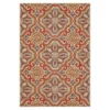 Waterside Rust & Tan Geometric Outdoor Area Rug, (8' X 10') -DHP Sales Store 810600333 A0 1