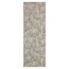 Treasured Garden Beige & Tan Botanical Outdoor Area Rug, (2.5' X 6') -DHP Sales Store 810600354 A0 1