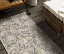 Treasured Garden Beige & Tan Botanical Outdoor Area Rug, (2.5' X 6') -DHP Sales Store 810600354 A0 4