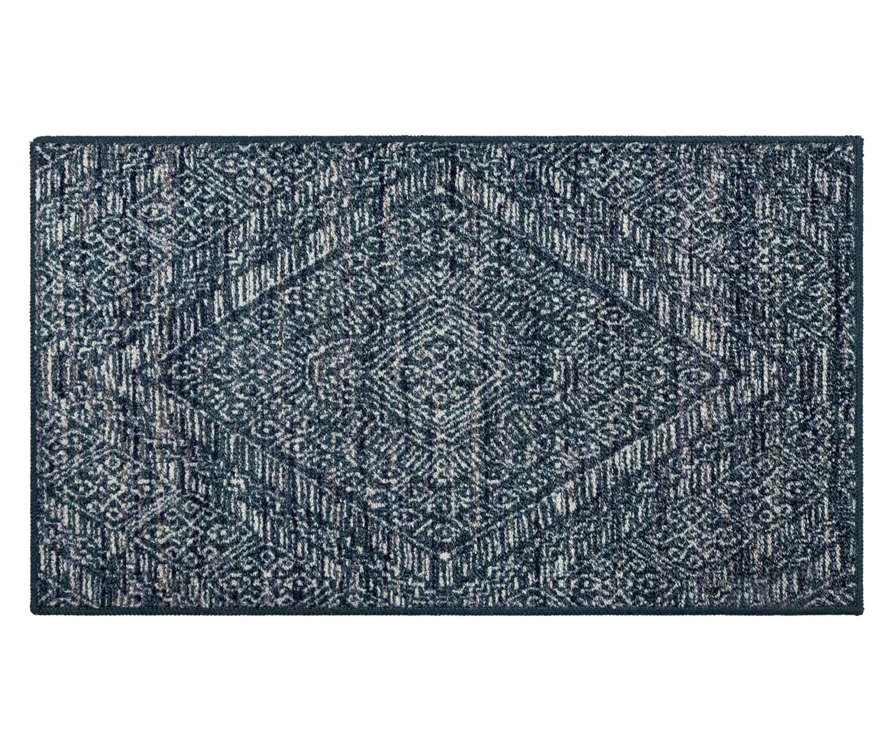 Mohawk Blue & White Geometric Diamond Area Rug 3 Mohawk Blue & White Geometric Diamond Area Rug