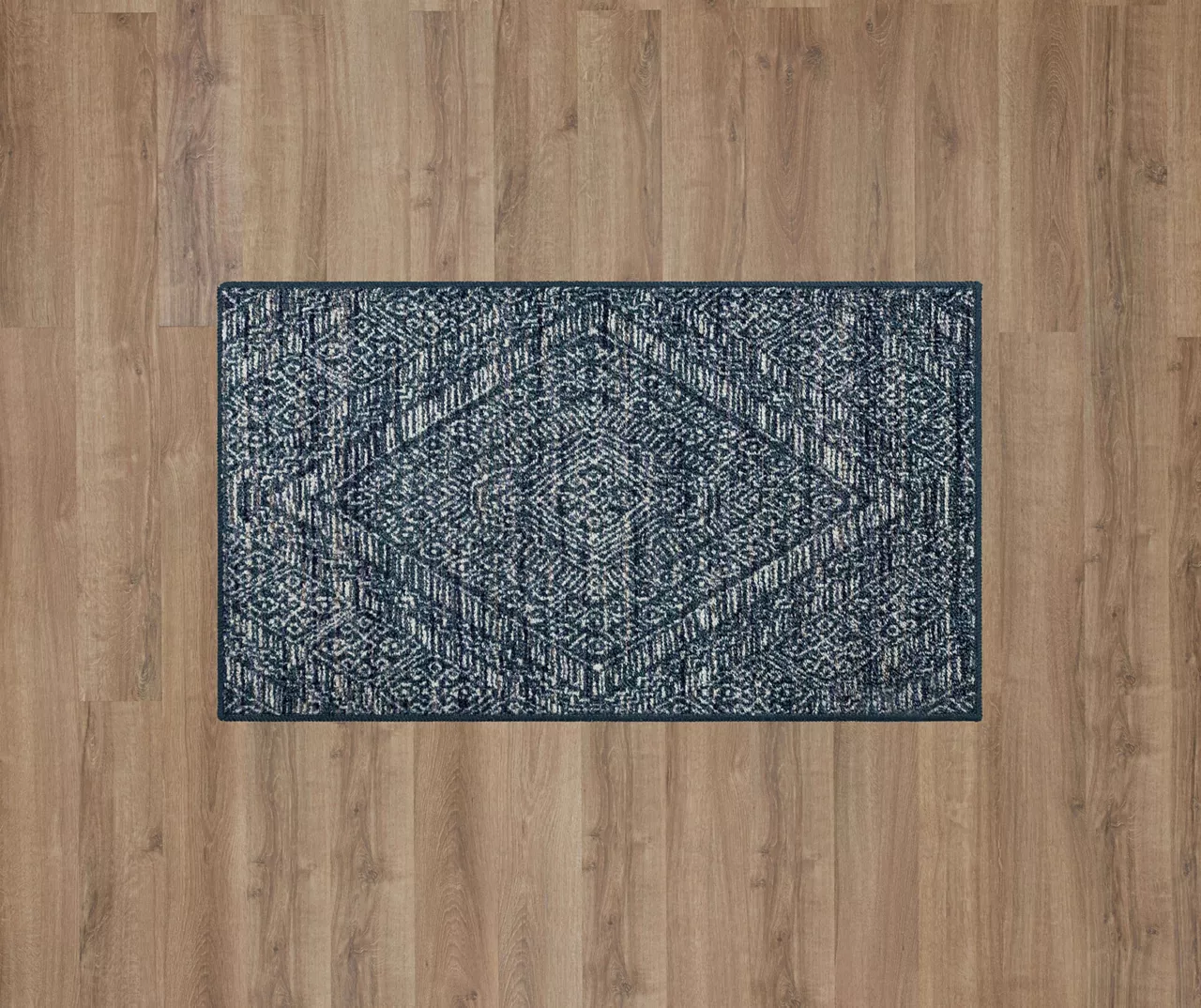 Mohawk Blue & White Geometric Diamond Area Rug 9 Mohawk Blue & White Geometric Diamond Area Rug - Image 7