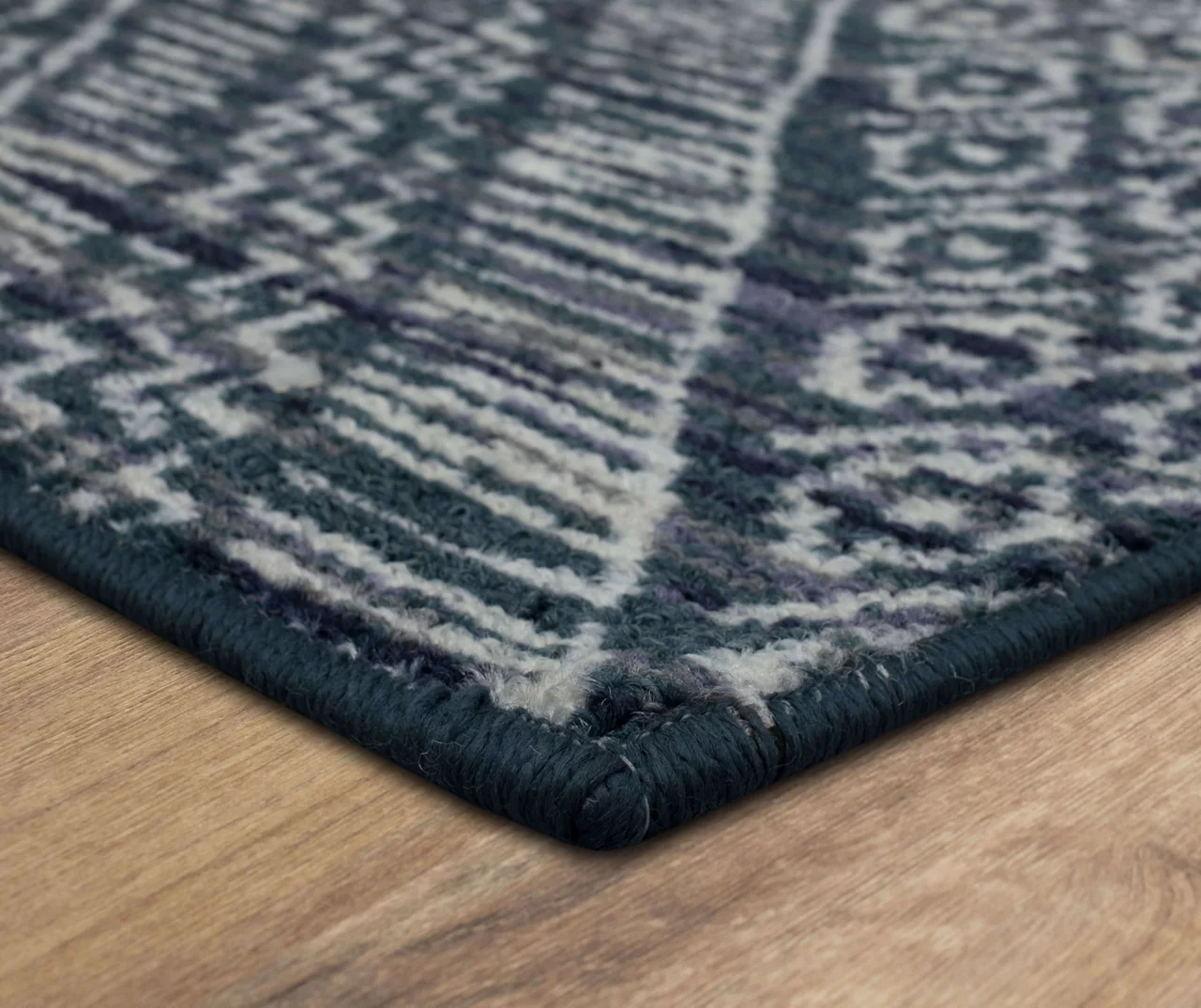 Mohawk Blue & White Geometric Diamond Area Rug 8 Mohawk Blue & White Geometric Diamond Area Rug - Image 6