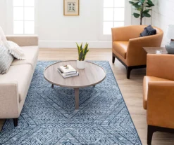 Blue & White Geometric Diamond Area Rug, (5' X 8') 16 Blue & White Geometric Diamond Area Rug, (5' X 8') -DHP Sales Store 810600377 A0 3