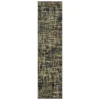 Gunnison Black & Beige Crosshatch Area Rug, (2' X 8') 1 Gunnison Black & Beige Crosshatch Area Rug, (2' X 8') -DHP Sales Store 810600386 A0 1