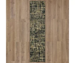 Gunnison Black & Beige Crosshatch Area Rug, (2' X 8') 12 Gunnison Black & Beige Crosshatch Area Rug, (2' X 8') -DHP Sales Store 810600386 A0 2