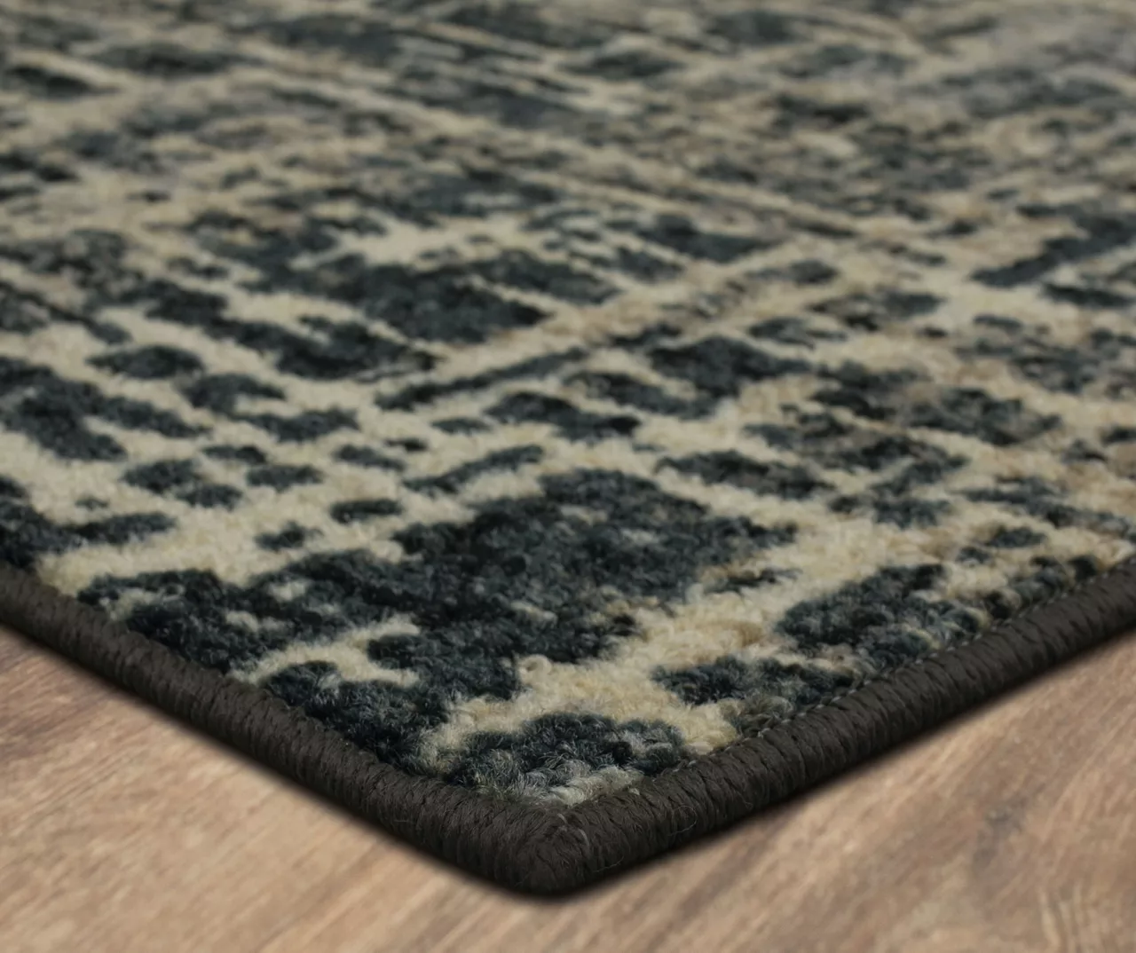 Gunnison Black & Beige Crosshatch Area Rug, (2' X 8') 4 Gunnison Black & Beige Crosshatch Area Rug, (2' X 8') - Image 2