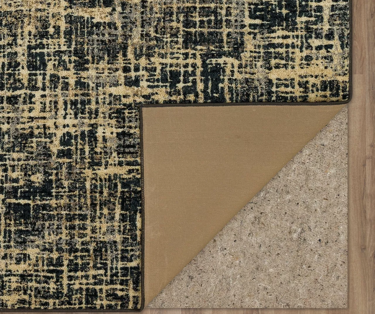 Gunnison Black & Beige Crosshatch Area Rug, (2' X 8') 6 Gunnison Black & Beige Crosshatch Area Rug, (2' X 8') - Image 4