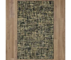 Gunnison Black & Beige Crosshatch Area Rug, (6' X 9') -DHP Sales Store 810600388 A0 2