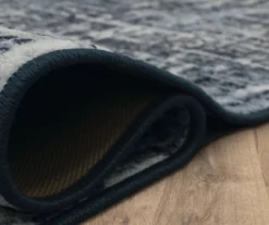 Gunnison Navy & White Crosshatch Area Rug, (2' X 8') -DHP Sales Store 810600391 A8 5