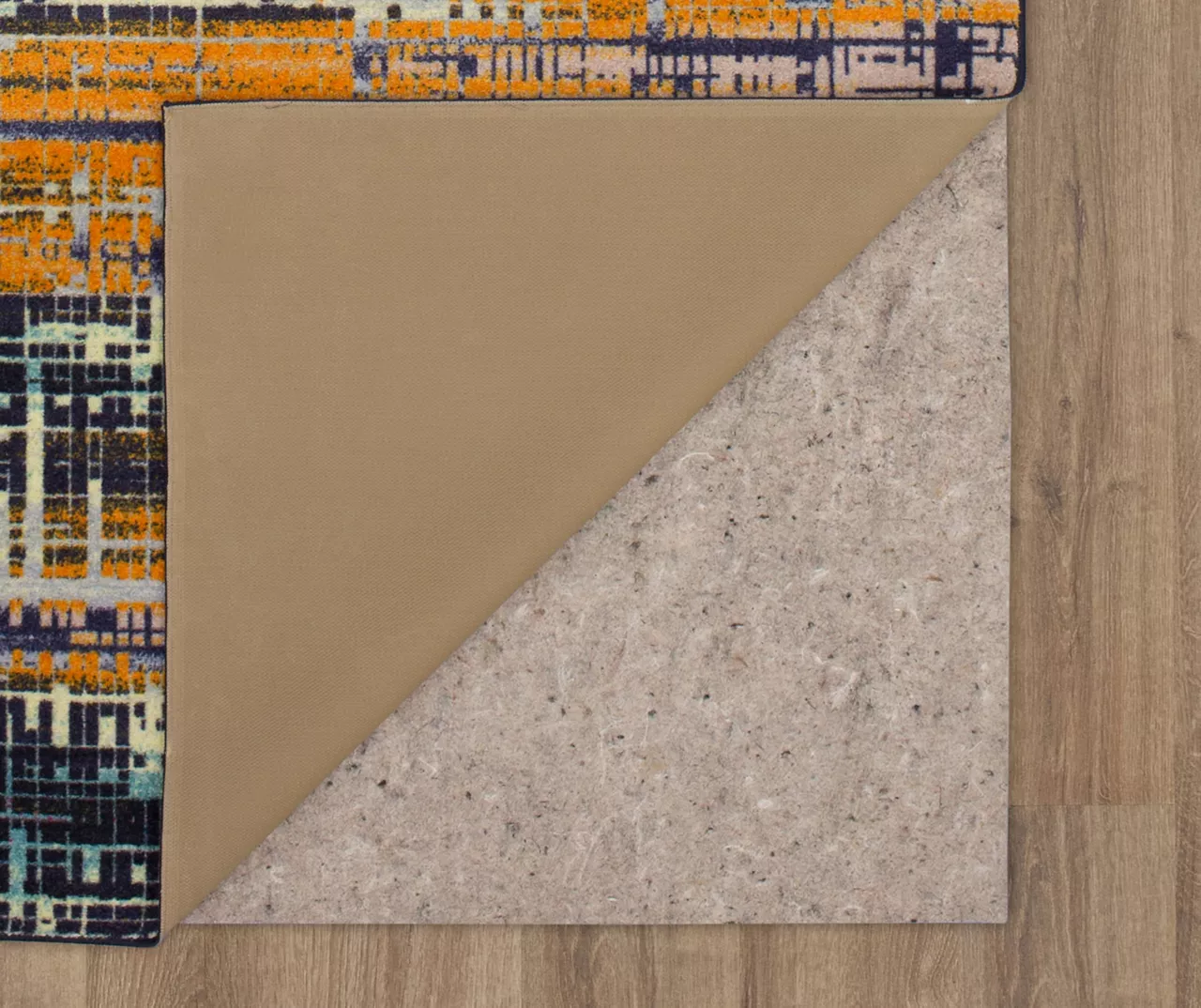 Kaven Orange & Navy Multi-Color Crosshatch Area Rug, (2' X 10') 6 Kaven Orange & Navy Multi-Color Crosshatch Area Rug, (2' X 10') - Image 4