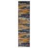 Kaven Orange & Navy Multi-Color Crosshatch Area Rug, (2.5' X 6') 2 Kaven Orange & Navy Multi-Color Crosshatch Area Rug, (2.5' X 6') -DHP Sales Store 810600410 A0 1