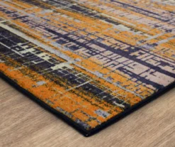 Kaven Orange & Navy Multi-Color Crosshatch Area Rug, (2.5' X 6') -DHP Sales Store 810600410 A8 1