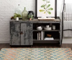 Zarel Rust & Blue Arabesque Area Rug, (5' X 8') -DHP Sales Store 810600423 A0 3