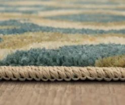 Zarel Rust & Blue Arabesque Area Rug, (5' X 8') -DHP Sales Store 810600423 A8 4