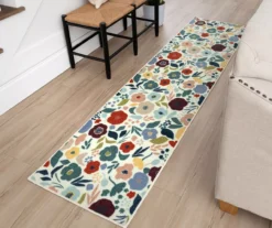 Mystic Garden White & Multi-Color Floral Area Rug, (2' X 8') 15 Mystic Garden White & Multi-Color Floral Area Rug, (2' X 8') -DHP Sales Store 810600430 A0 3