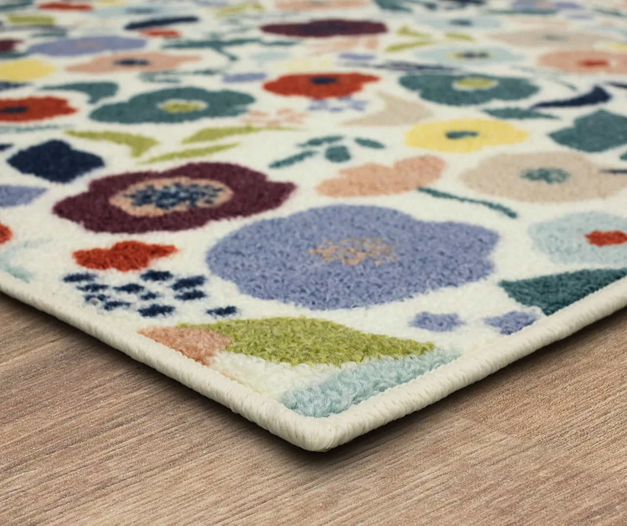 Mystic Garden White & Multi-Color Floral Area Rug, (2' X 8') 4 Mystic Garden White & Multi-Color Floral Area Rug, (2' X 8') - Image 2