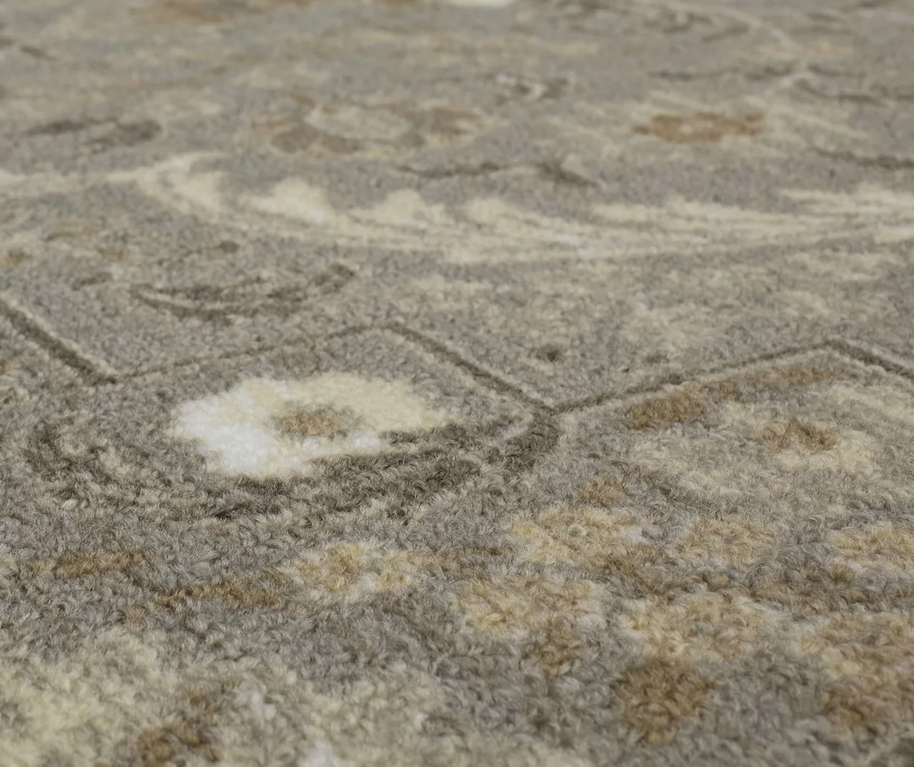 Heatherglen Gray & Beige Ornamental Floral Area Rug, (2' X 8') 8 Heatherglen Gray & Beige Ornamental Floral Area Rug, (2' X 8') - Image 6