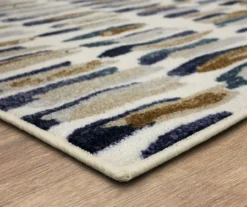 Quicksilver Blue, Brown & White Abstract Area Rug, (2' X 8') -DHP Sales Store 810600446 A8 1