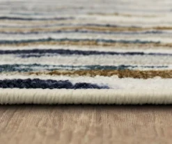 Quicksilver Blue, Brown & White Abstract Area Rug, (6' X 9') 12 Quicksilver Blue, Brown & White Abstract Area Rug, (6' X 9') -DHP Sales Store 810600448 A8 4