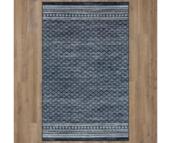 Harley Hill Navy & White Geometric Area Rug, (7.5' X 10') -DHP Sales Store 810600459 A0 2