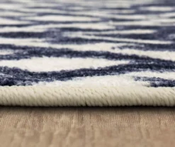 Oreille Navy & White Ikat Area Rug, (2' X 8') -DHP Sales Store 810600466 A8 4