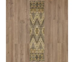 Sage Hollow Gray & Brown Geometric Area Rug, (2' X 8') 12 Sage Hollow Gray & Brown Geometric Area Rug, (2' X 8') -DHP Sales Store 810600473 A0 2 1