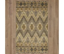 Sage Hollow Gray & Brown Geometric Area Rug, (5' X 8') -DHP Sales Store 810600474 A0 2
