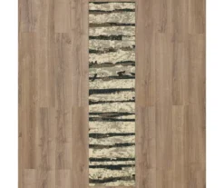 Spectrum Gray & Beige Abstract Stripe Area Rug, (2' X 8') 11 Spectrum Gray & Beige Abstract Stripe Area Rug, (2' X 8') -DHP Sales Store 810600478 A0 2