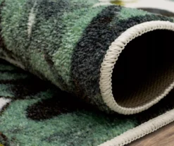 White, Green & Orange Blossoms Area Rug, (2' X 8') -DHP Sales Store 810600501 A8 5