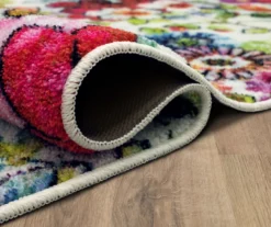 White, Yellow & Red Blossoms Area Rug, (2' X 5') 15 White, Yellow & Red Blossoms Area Rug, (2' X 5') -DHP Sales Store 810600507 A8 5