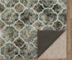 Quatrefoil Fret Charcoal & Dark Teal Area Rug, (2' X 3') 10 Quatrefoil Fret Charcoal & Dark Teal Area Rug, (2' X 3') -DHP Sales Store 810600518 A8 2